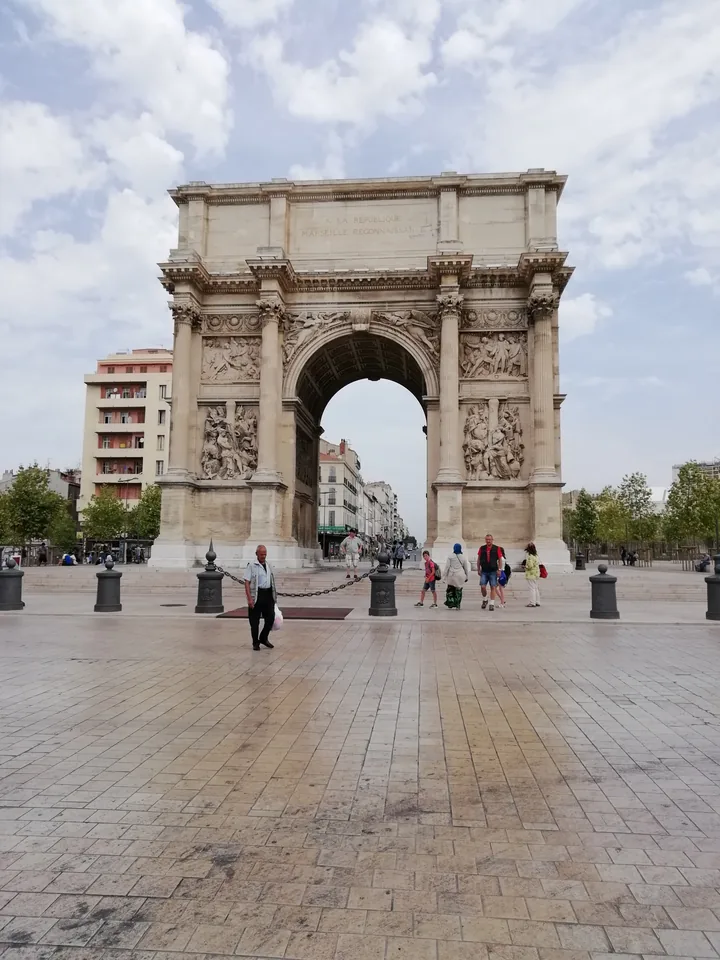 Porte d’Aix à Marseille, photographiée en juillet 2018.