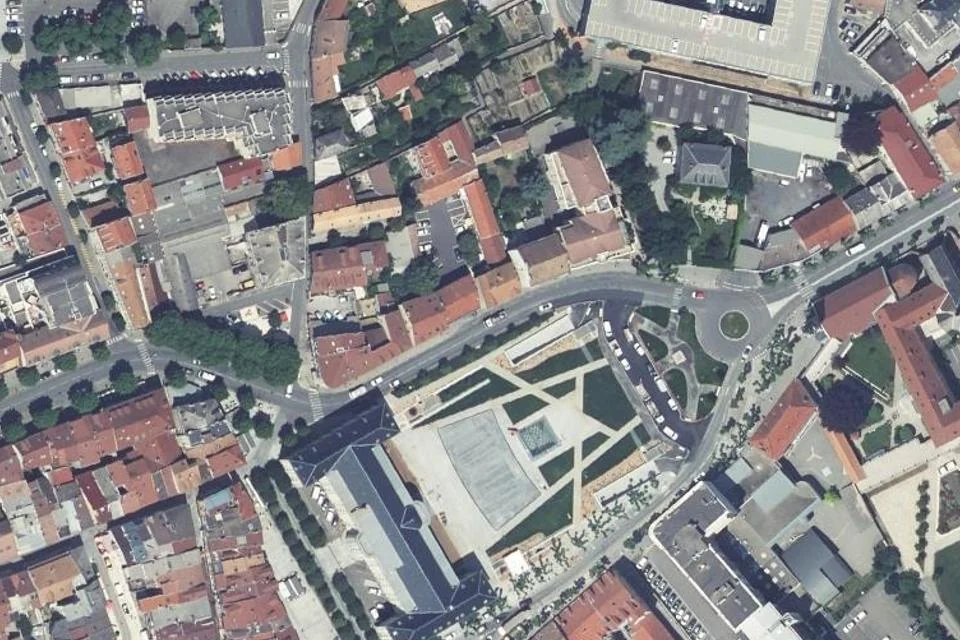 منظر جوي: Rue Faure-du-Serre ومحيطها في Gap