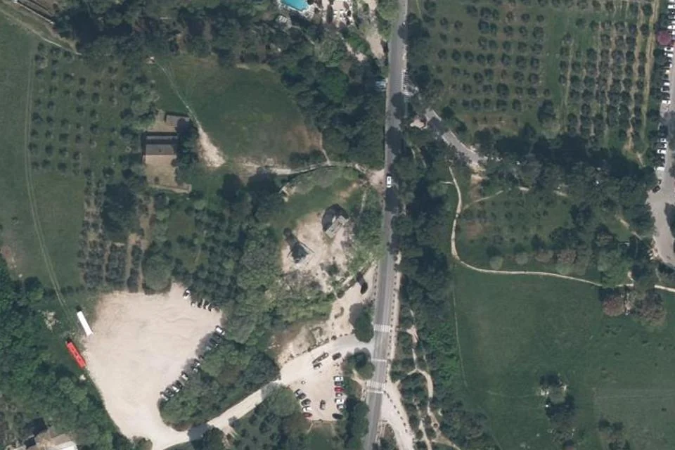 Vue aérienne : Plateau des Antiques à Saint-Rémy-de-Provence