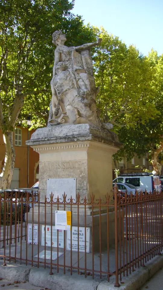 Denkmal Martin-Bidouré auf der Place de la Rouguière in Barjols