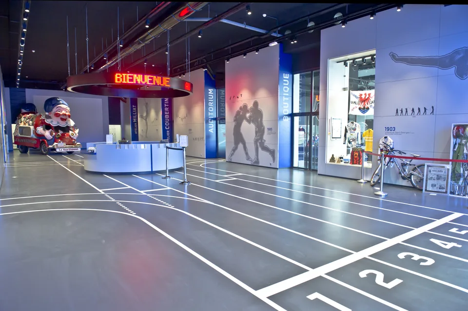 Hall d’accueil du musée national du Sport, photographié en juillet 2014.