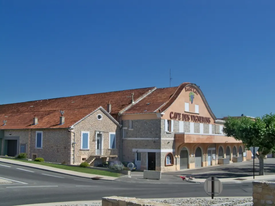 Façade de la Cave des Vignerons de Rasteau